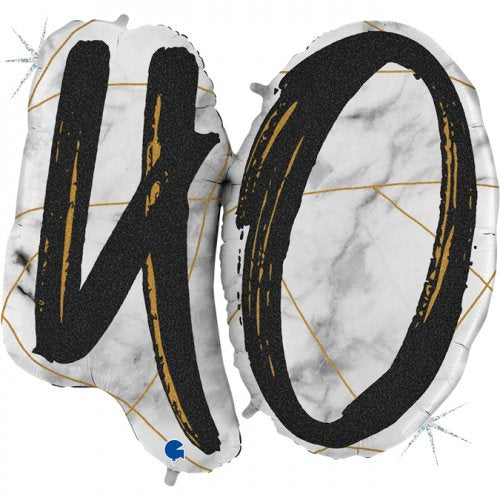 36inch Double Digit Marble Mate Black #40